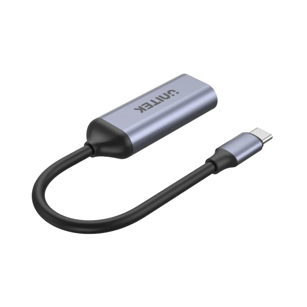 Unitek Адаптер Adapter USB-C M / HDMI 2.1 F - 8K, 120Hz, Aluminium - V1416B