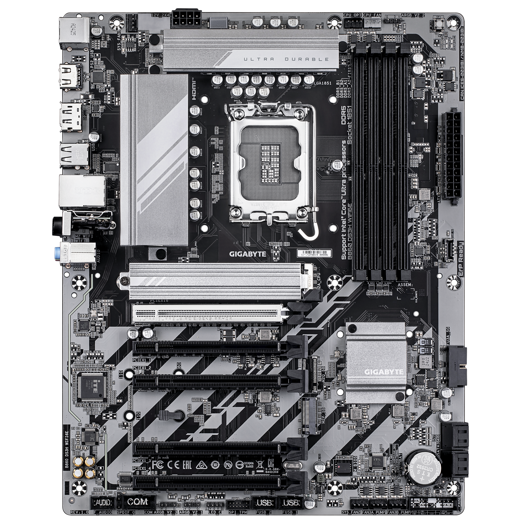 Дънна платка Gigabyte B860 DS3H WIFI 6E LGA1851