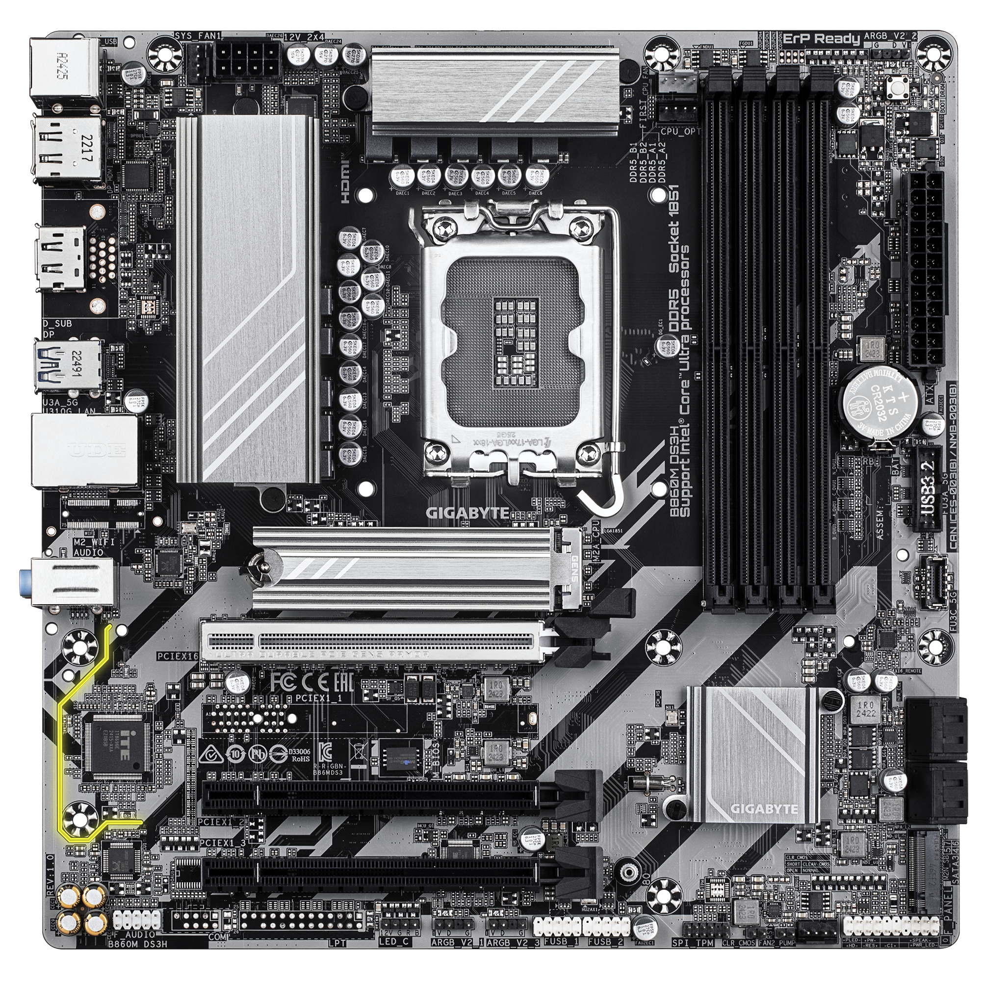 Дънна платка Gigabyte B860M DS3H LGA1851