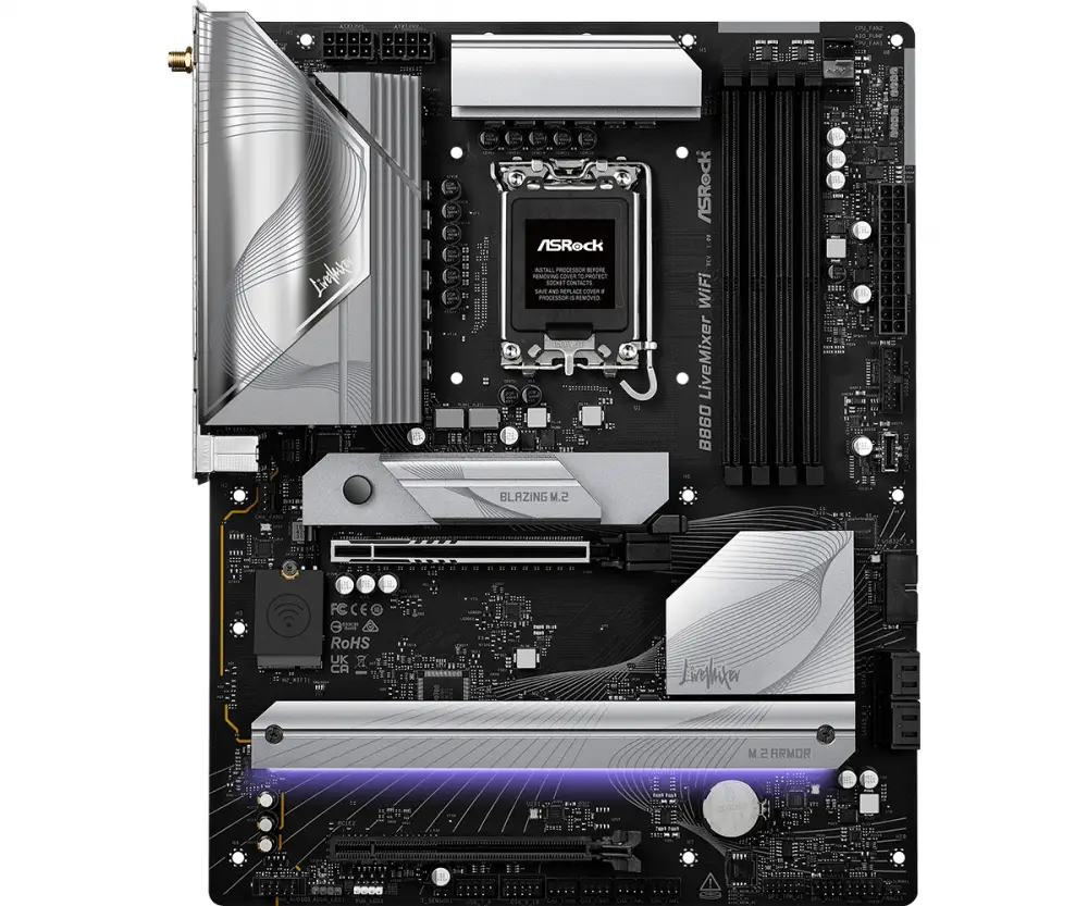 Дънна платка ASRock B860 LiveMixer WIFI 6E LGA1851