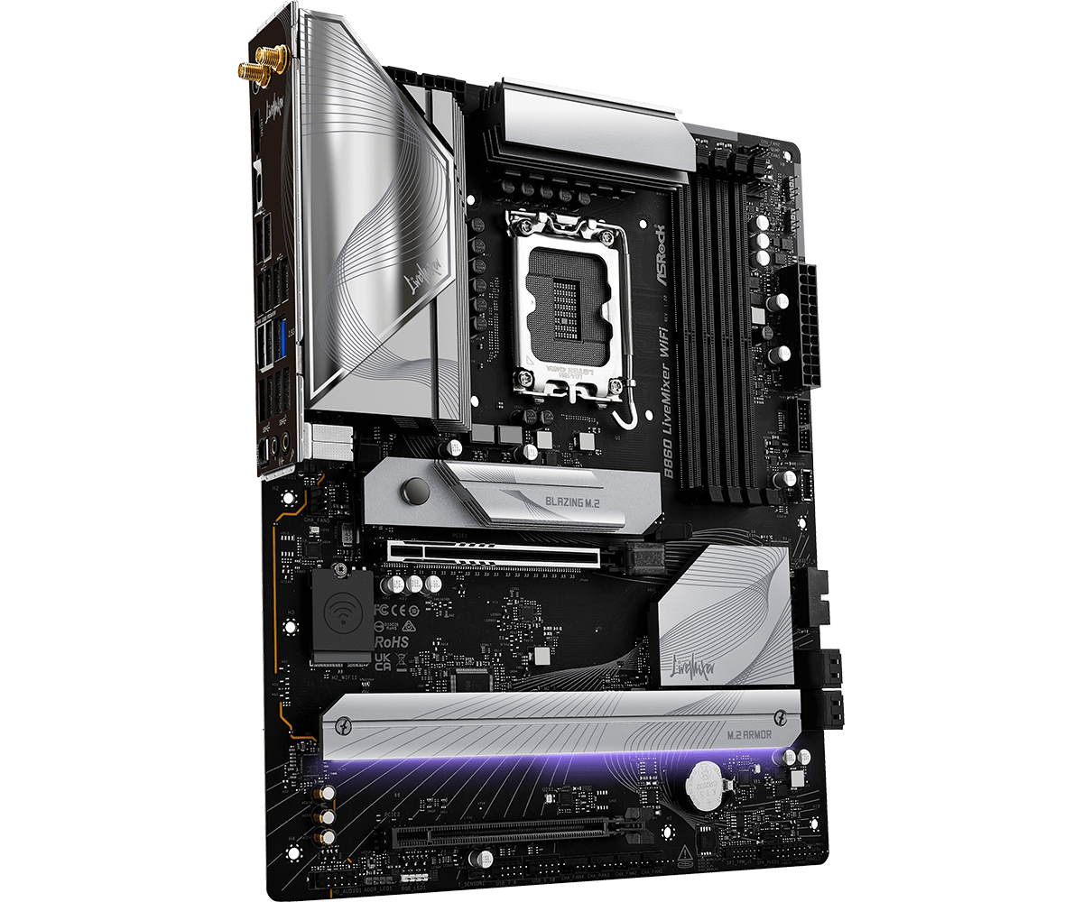 Placă de bază ASRock B860 LiveMixer WIFI 6E LGA1851