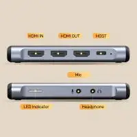 Unitek външна кепчър карта Video Capture Card - 4K@60Hz, Aluminium - V1177AGY01