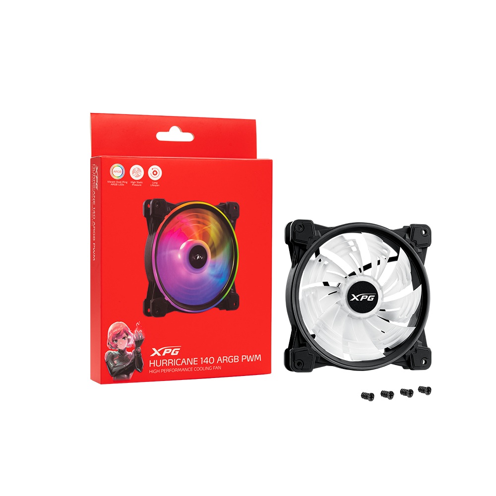 Αερόψυκας ADATA HURRICANE 140 ARGB PWM Μαύρο