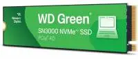 Диск SSD WD Green SN3000 1TB M.2 2280 NVMe PCIe Gen4x4 QLC 3D NAND - WDS100T4G0E