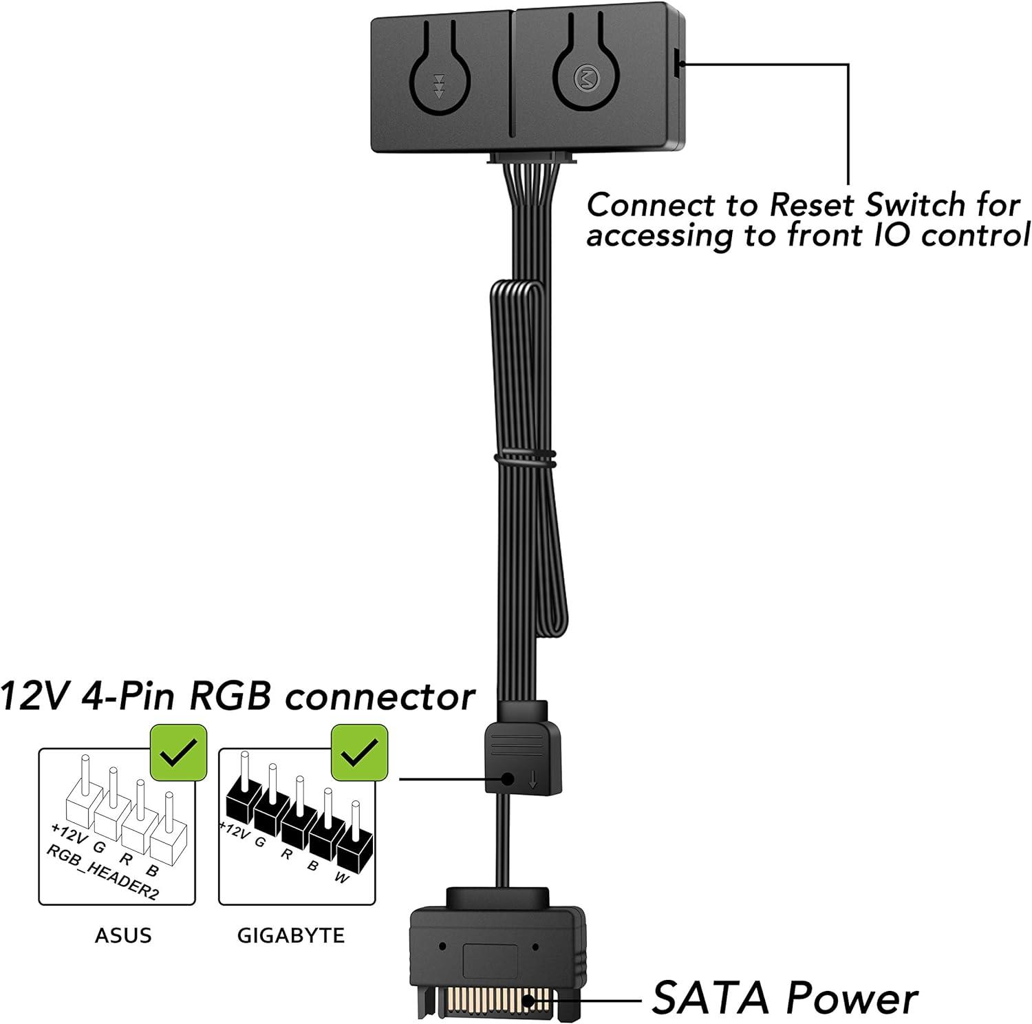 Конвертор EZDIY-FAB 12V RGB към 5V ARGB