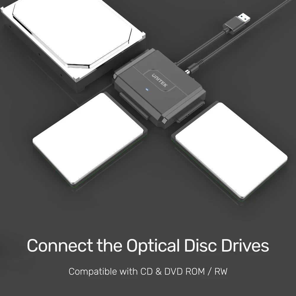 Unitek Кабел USB to IDE+SATA - SmartLink Trinity - Y-3324