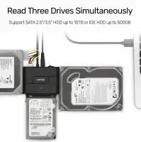 Unitek Кабел USB to IDE+SATA - SmartLink Trinity - Y-3324