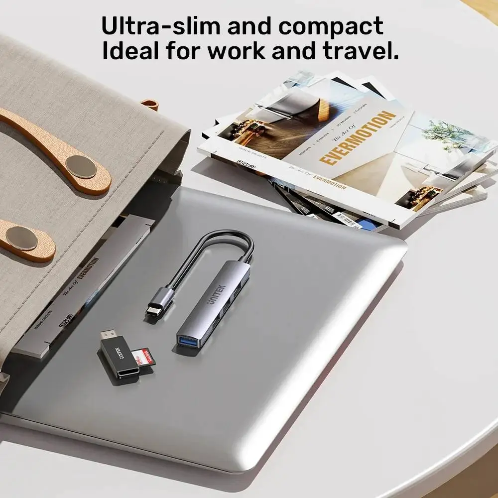 Unitek хъб USB3.0/2.0 HUB 4 port - USB-C input - H1208B