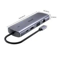 Unitek докинг станция Type-C Docking Station PD3.0 100W - HDMI, USB-C x 1, USB3.0 x 3, LAN, SD, VGA - D1113A
