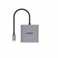 Unitek Адаптер Adapter USB-C M to DisplayPort x 2 F - 8K@30Hz, MST - V1404A