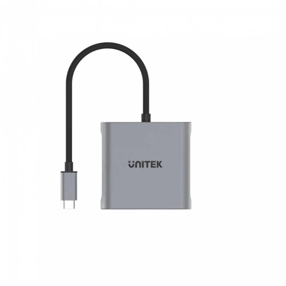 Unitek Адаптер Adapter USB-C M to DisplayPort x 2 F - 8K@30Hz, MST - V1404A