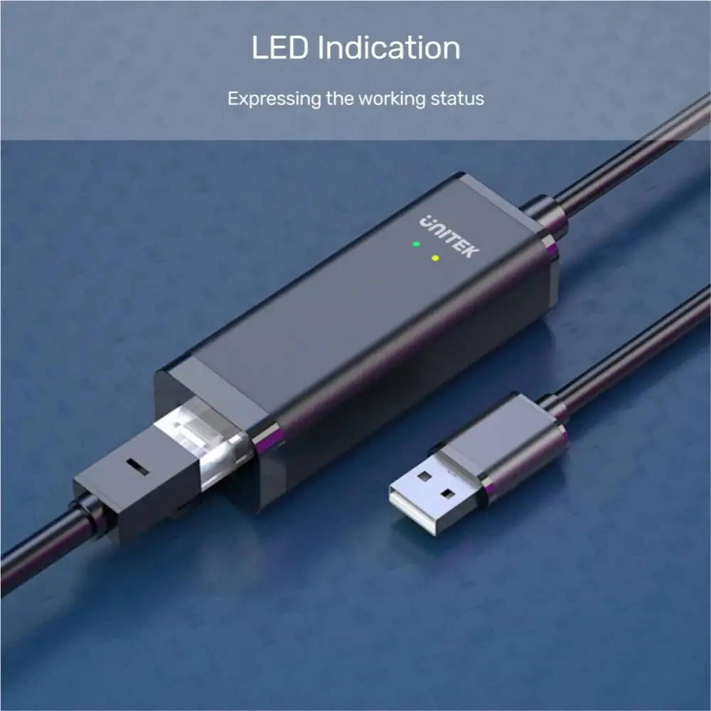 Unitek адаптер USB to LAN 100Mbps black - Y-1468