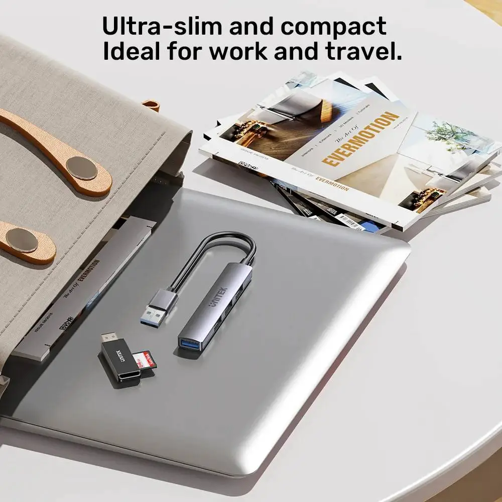 Unitek хъб USB3.0/2.0 HUB 4 port uHUB Q4 - USB-A input - USB3.0 x 1, USB2.0 x 3 - H1208A
