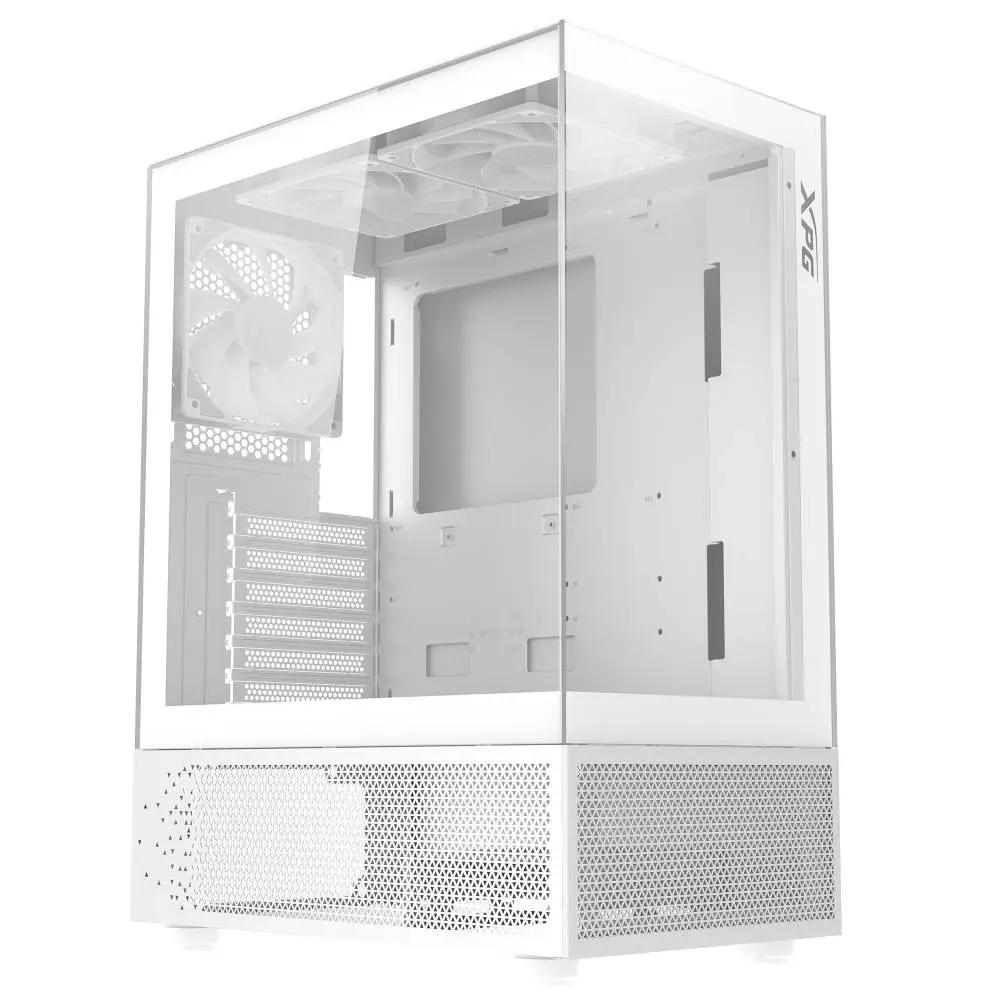 Кутия ADATA INVADER X MINI White Mid-Tower Case, 5 x 120 mm ARGB Fans