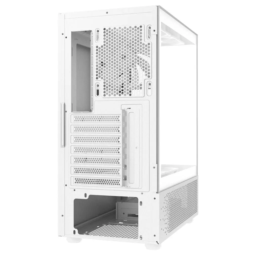 Кутия ADATA INVADER X MINI White Mid-Tower Case, 5 x 120 mm ARGB Fans