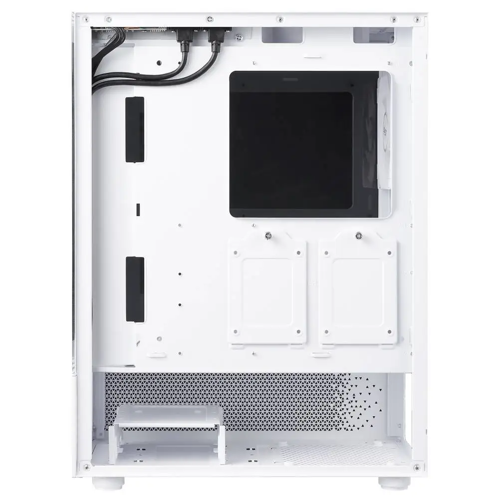 Кутия ADATA INVADER X MINI White Mid-Tower Case, 5 x 120 mm ARGB Fans