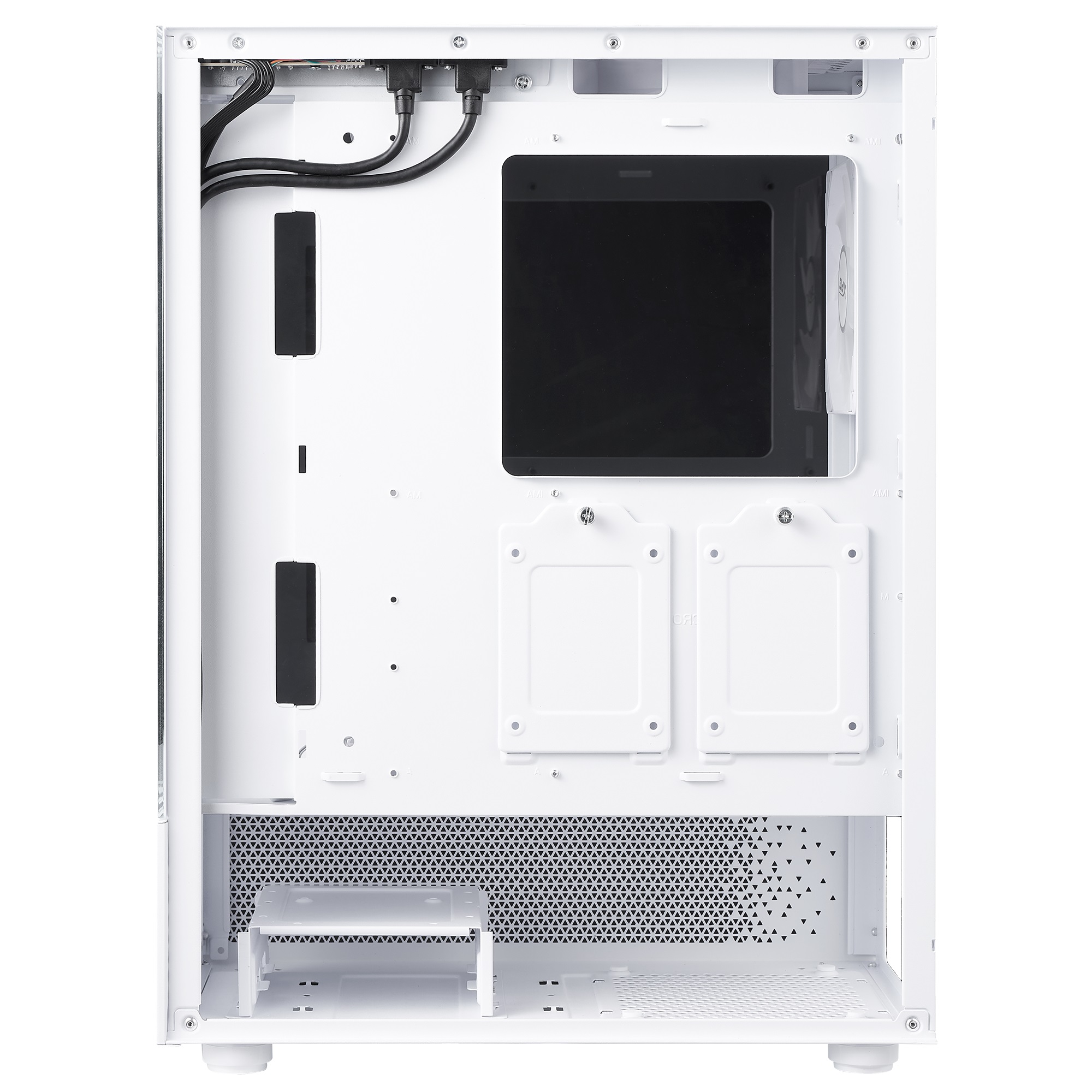 Кутия ADATA INVADER X MINI White Mid-Tower Case, 5 x 120 mm ARGB Fans