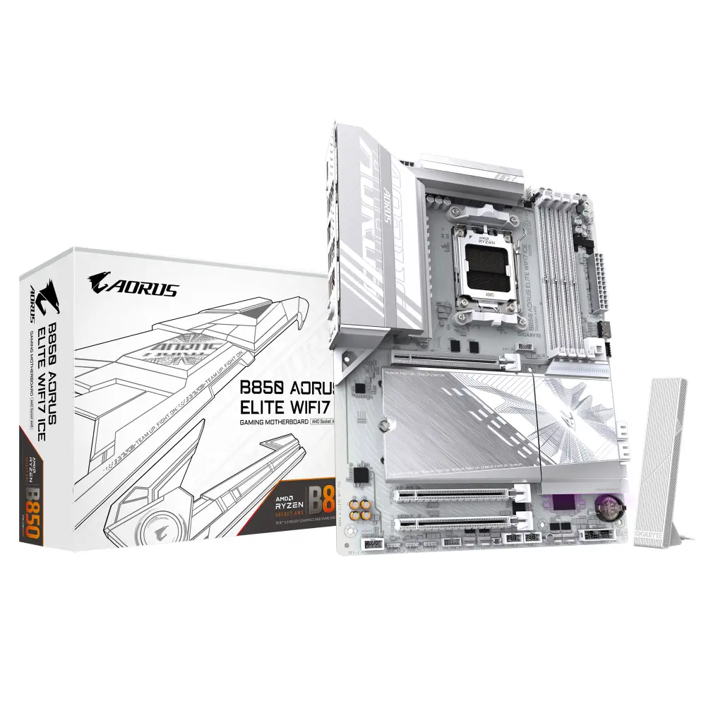 Дънна платка Gigabyte B850 AORUS ELITE ICE WIFI7 AM5