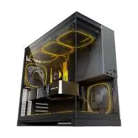 Кутия Geometric Future Model 5 Black/Grey Case EATX, 5 x 140 mm aRGB fans included