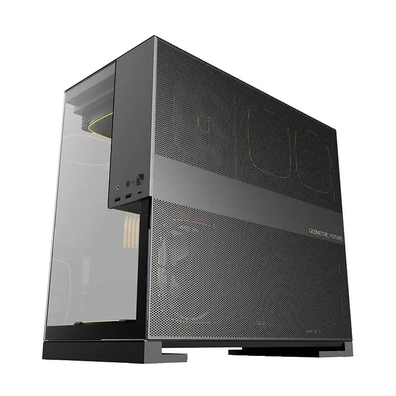 Кутия Geometric Future Model 5 Black/Grey Case EATX, 5 x 140 mm aRGB fans included