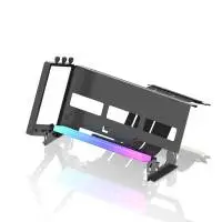 Брекет за вертикален монтаж на 45&deg; GPU EZDIY-FAB ARGB PCIe 4.0 Riser Cable - Черен