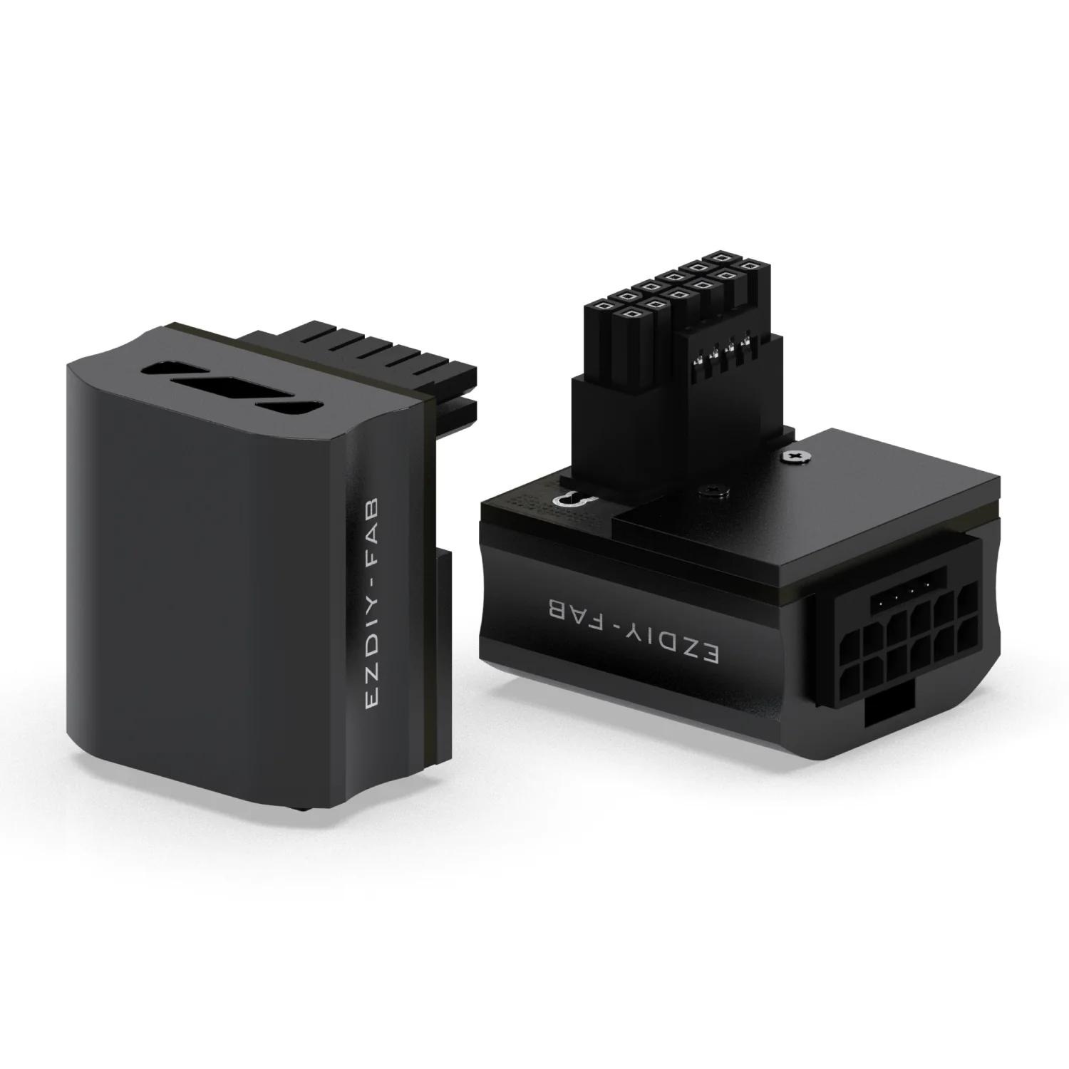 EZDIY-FAB адаптер для видеокарты 12VHPWR 600W - STD 90° Черный
