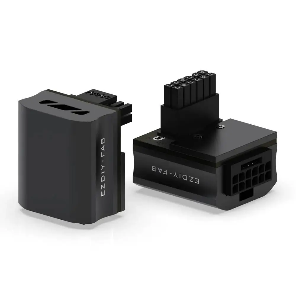 EZDIY-FAB adattatore per scheda video 12VHPWR 600W - RVS 90° Nero