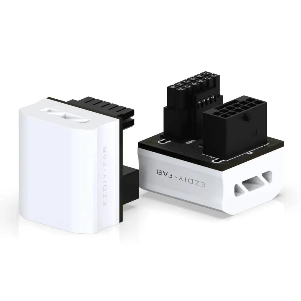 EZDIY-FAB адаптер за видеокарта 12VHPWR 600W - STD 180&deg; White