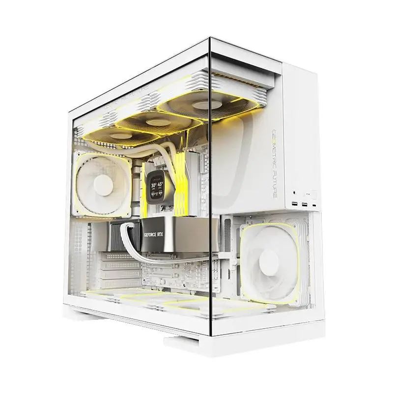 Кутия Geometric Future Model 5 White Case EATX - 5 x 140 mm aRGB fans included