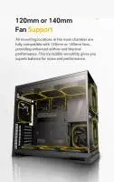 Кутия Geometric Future Model 5 Vent White Case EATX - 5 x 140 mm aRGB fans included
