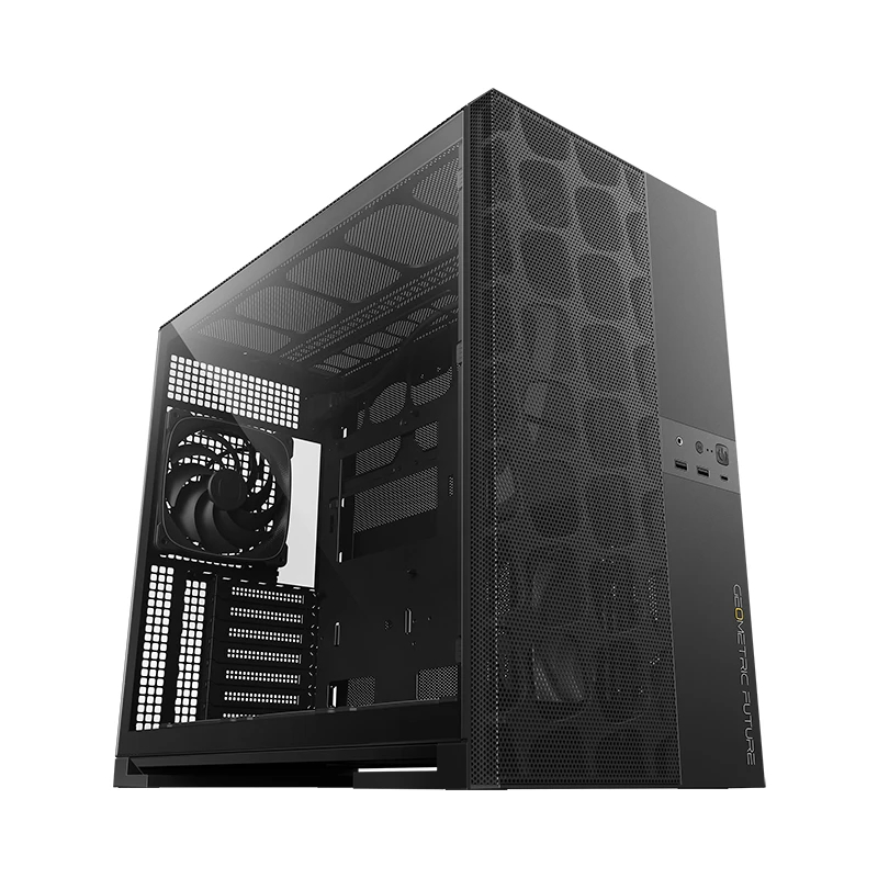 Кутия Geometric Future Model 5 Vent Black Case EATX - 5 x 140 mm aRGB fans included