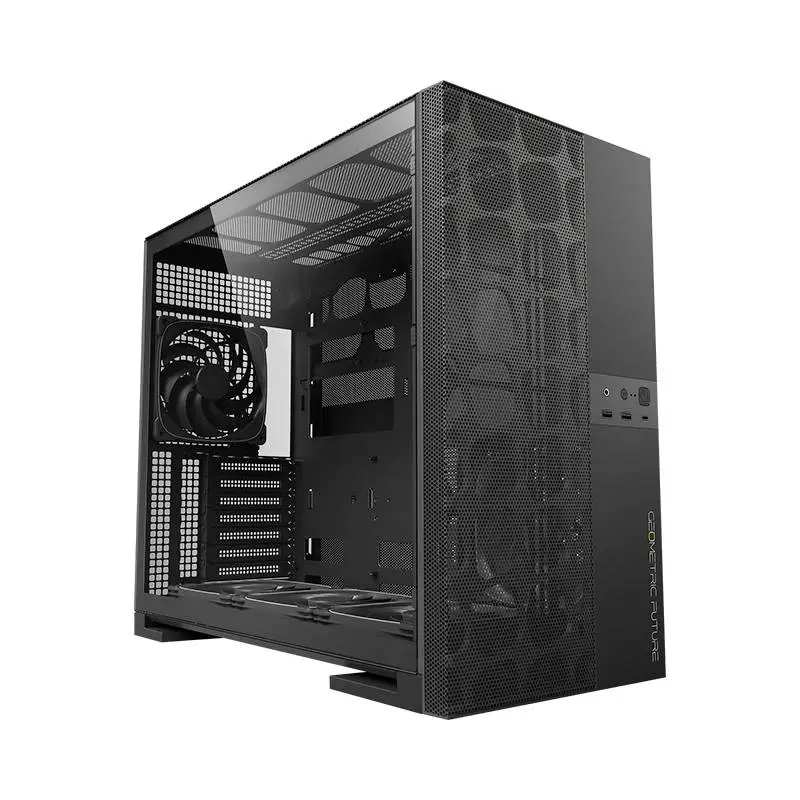 Кутия Geometric Future Model 5 Vent Black Case EATX - 5 x 140 mm aRGB fans included