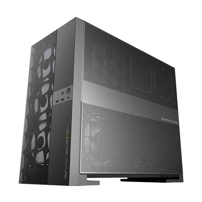 Кутия Geometric Future Model 5 Vent Black Case EATX - 5 x 140 mm aRGB fans included