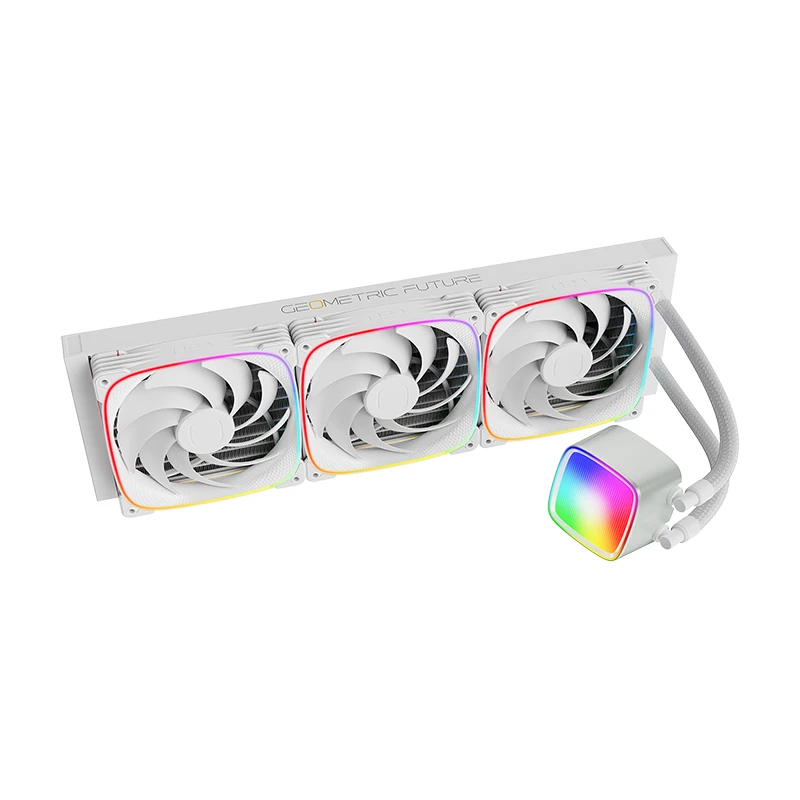 Водно охлаждане Geometric Future Eskimo Pro 420 White Water Cooling ARGB