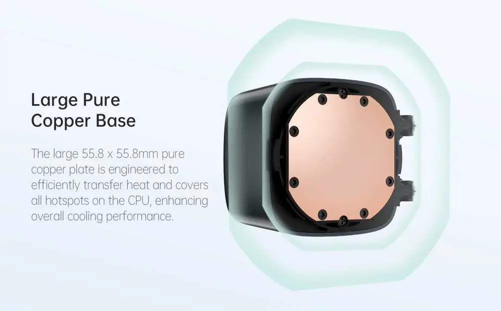 Водно охлаждане Geometric Future Eskimo Pro 420 White Water Cooling ARGB