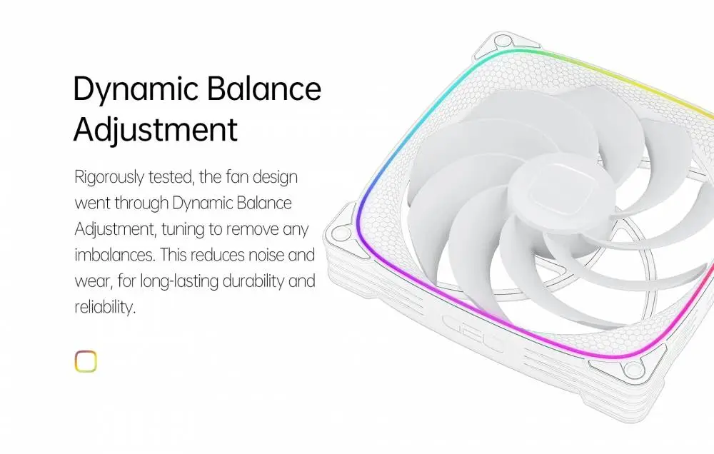 Вентилатори Geometric Future Squama 2503RW-14 White Reversed 140mm Fan Pack 3-in-1