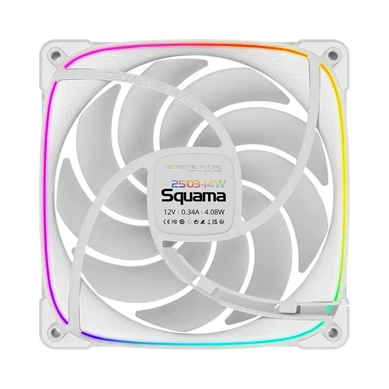 Вентилатори Geometric Future Squama 2503W-14 White 140mm Fan Pack 3-in-1