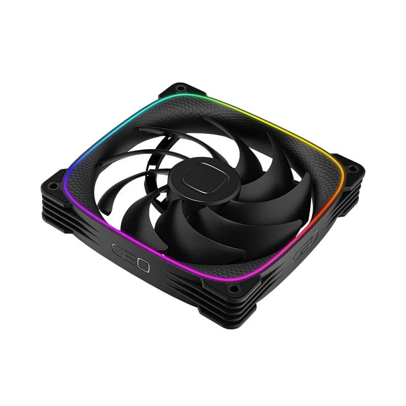 Вентилатори Geometric Future Squama 2503B-14 Black 140mm Fan Pack 3-in-1 
