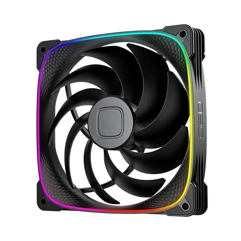 Вентилатори Geometric Future Squama 2503B-14 Black 140mm Fan Pack 3-in-1 