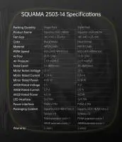 Вентилатор Geometric Future Squama 2503W-14, 140mm, ARGB, White