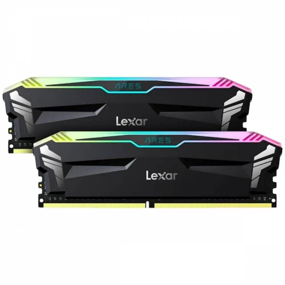 Памет Lexar Ares RGB 16GB (2x8GB) DDR4 3600MHz CL18 Black - LD4BU008G-R3600GDLA