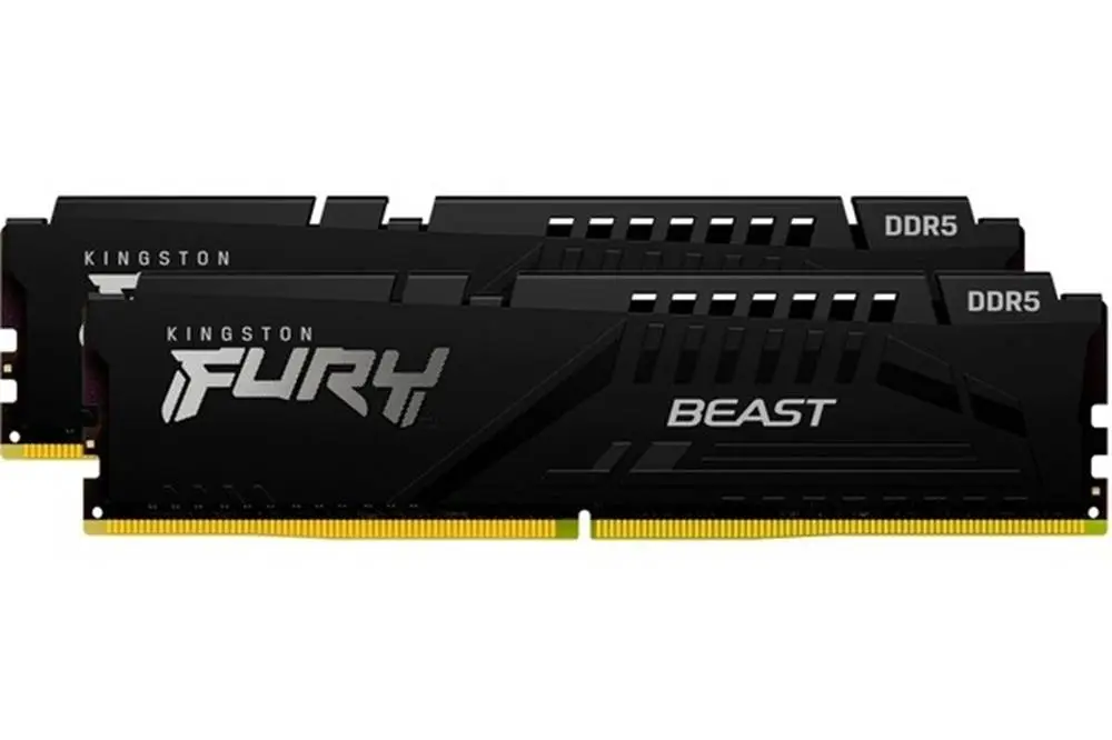 Памет Kingston FURY Beast Black 64GB (2x32GB) DDR5 6400MHz CL32 XMP/EXPO - KF564C32BBEK2-64