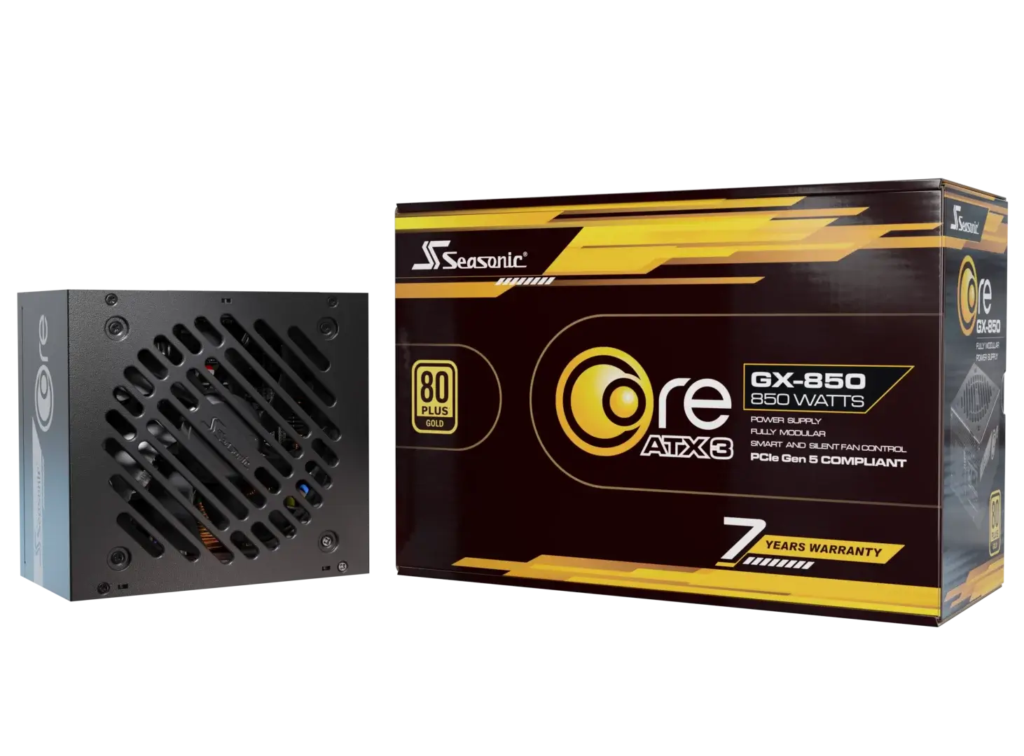 Захранване Seasonic CORE GX 850W 80 Plus Gold ATX 3.1 PCIe 5.0 Fully Modular