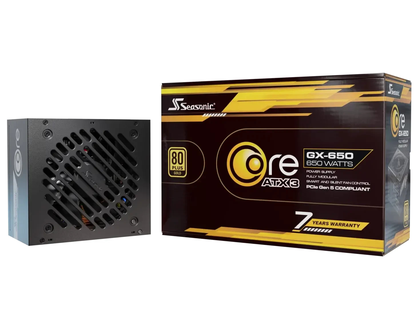 Power Supply Seasonic CORE GX-650 V2 650W 80 Plus Gold ATX 3.1 PCIe 5.1 - SRP-CGX651-A5A32SF
