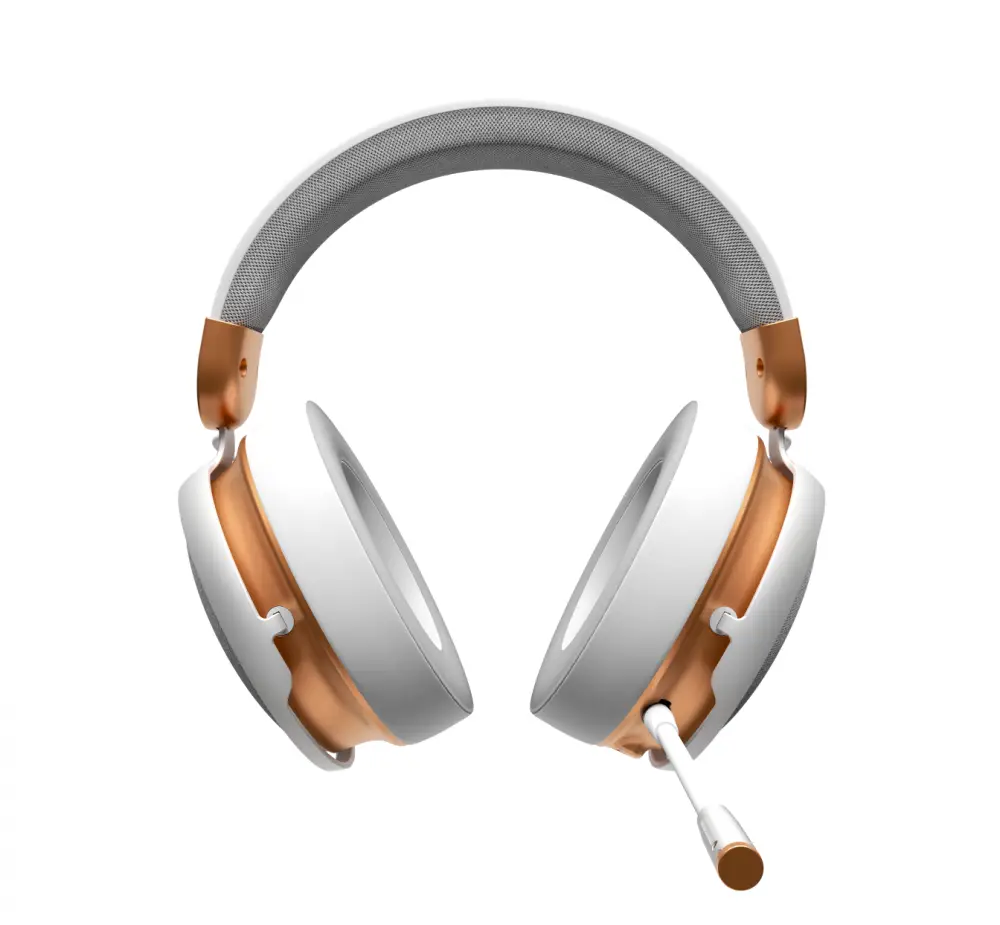 Геймърски безжични слушалки Dark Project Sono Wireless - White/Gold