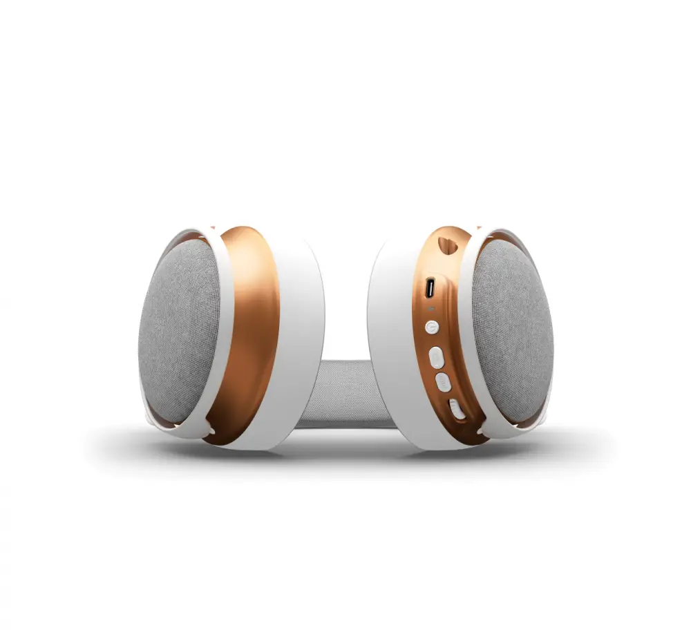 Геймърски безжични слушалки Dark Project Sono Wireless - White/Gold