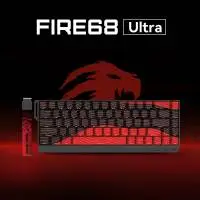 Геймърска клавиатура Madlions FIRE 68 ULTRA - 8K, Gateron Magnetic Jade Switches - Black