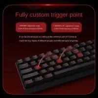 Геймърска клавиатура Madlions FIRE 68 PRO - 8K, Gateron Magnetic Jade Switches, RGB - Black