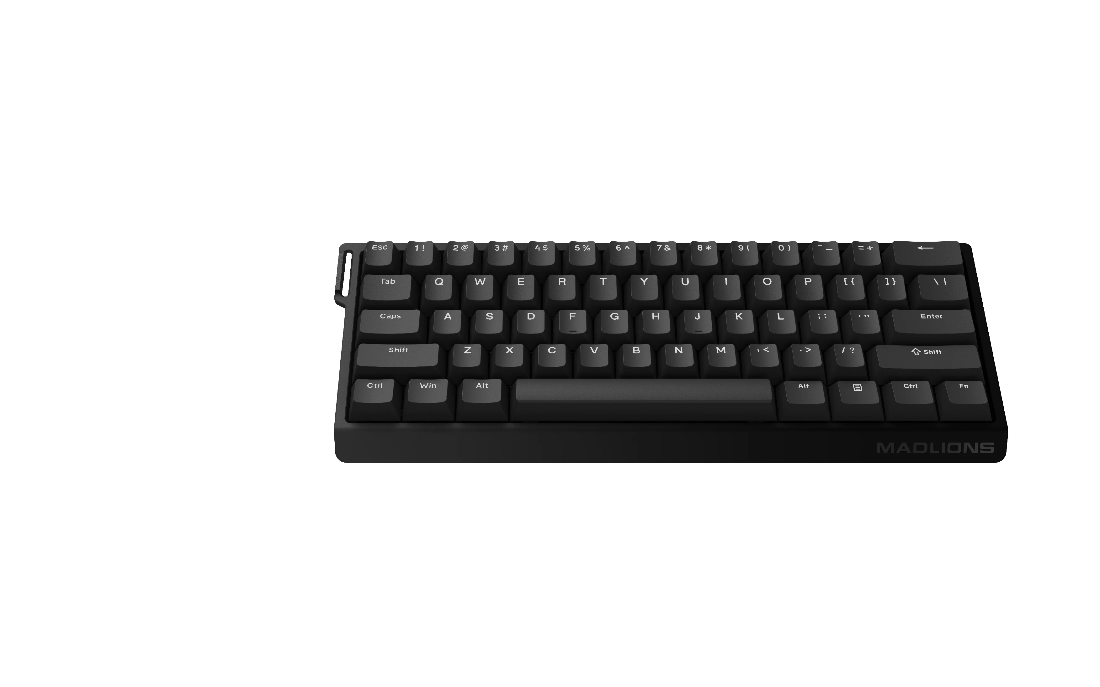 Геймърска клавиатура Madlions  MAD 60 HE Flagship - 8K, Magnetic Amber Pro Switches - Black