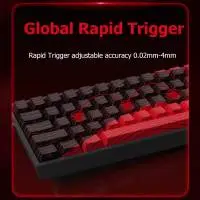 Геймърска клавиатура Madlions MAD 60 HE Flagship - 8K, Magnetic Amber Pro Switches - White